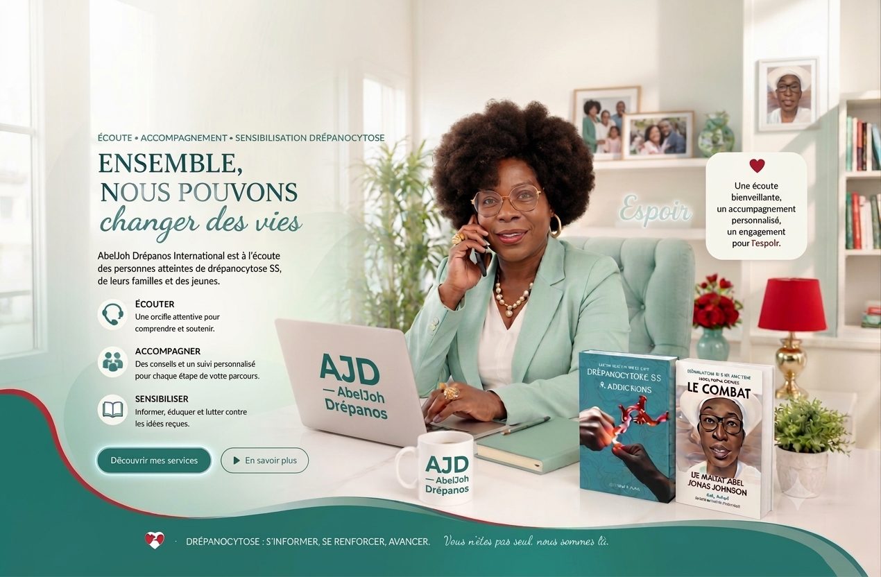 AbelJoh Drépanos International — Écoute, accompagnement, sensibilisation